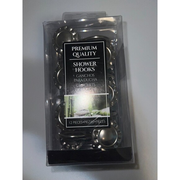 Shower Hooks - Premium Quality - 12 Pieces - NEW IN PACKAGE - Picture 2 of 4